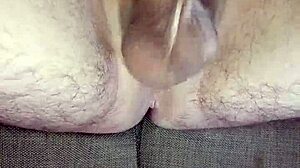 slowly teasing my huge uncircumcised cock to cumshot