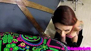 Licking her ass in bdsm session thrills my bound latina beauty