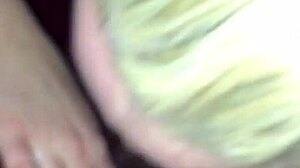 blonde bombshell chokes on sloppy interracial big black cock deepthroat