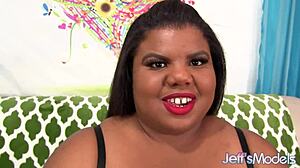 sweet ebony bbw peaches masturbates big natural tits