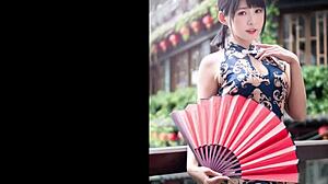 Helene tw rocks chinese dress in jerk off challenge part 4 showdown