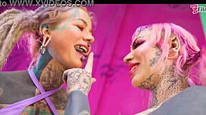 heavily tattooed anuskatzz rams crazy anal toys in aussie bimbo