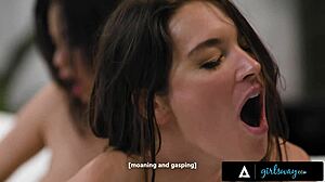 Katrina colt scarlett alexis scissor passionately in lusty lesbian play