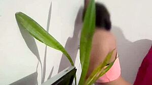 petite latina cleaning girl with pigtails rides boss cock homemade style