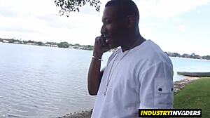 Blondie Esmi Lee Sucks BBC Deep Outside!