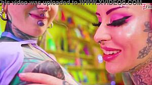 heavily tattooed anuskatzz rams crazy anal toys in aussie bimbo