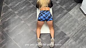 Horny Neighbor Tempts Curvy Karensleent's Tight Curves