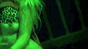 Bound teen endures extreme outdoor BDSM fuck like it's the sixties