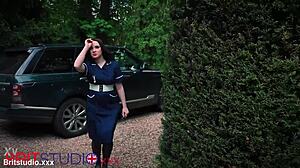 nurse sneaks in for deepthroat cum sample from horny patient in uniform