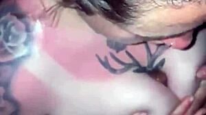 sunburnt latina girlfriend deepthroats black cock sloppy spit facial homemade 😍🍆💦