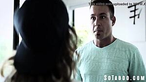 Uma Jade Lesbian Stepsis Converted by Ignorant Guy's Big Cock Ride Lick