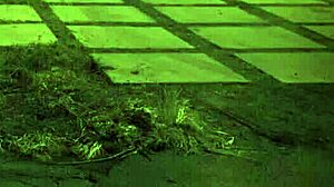 Bound teen endures extreme outdoor BDSM fuck like it's the sixties