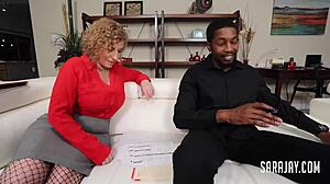 hey, sara jay's nympho mouth and ride on hard cock!