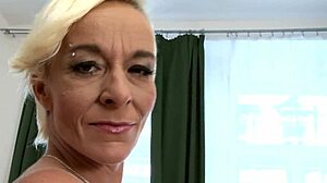 Milf Oxette's Shaved Pussy Swallows BBC While Clit Rubbing
