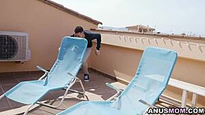 Latina Busty Milf Bianka Blue Ass-Dominates Peeping Neighbor