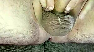 slowly teasing my huge uncircumcised cock to cumshot