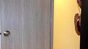 Petite latina caught me with her panties now she wants cock