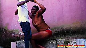 he dives into hardcore bathroom pounding her sweet elastic wet pussy doggystyle