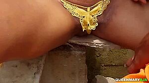 we snuck off-site for ebony creampie doggystyle pounding 😈💦