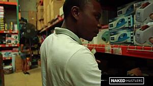 Curly Latina Coed Sucks BBC in Florida Public