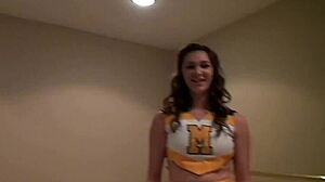 Cheerleader Holly Upskirt Tease Natural Tits Reality