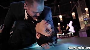 at strip club she sucks baseball bat nacho vidal fingers pussy feeds monster cock