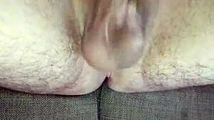 slowly teasing my huge uncircumcised cock to cumshot