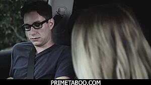 i'm the horny driving teacher fuckin my teen student hard in the car.