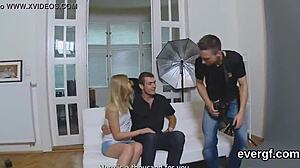 broke dude sells ex-gf to flirty pal for rough threesome cash