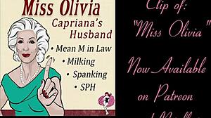 miss olivia mean mommy-in-law spanks milks humiliates tiny dick!