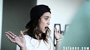 Uma Jade Lesbian Stepsis Converted by Ignorant Guy's Big Cock Ride Lick