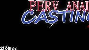 Pervy anal casting: deep balls, creampie, heels, rimming, huge gapes only!