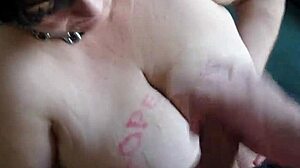 amateur bitch marie drowns her huge tits in parisian's hot facial cumshot