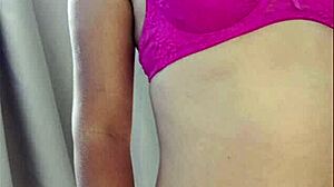 Hot latina stepmom poses lingerie ass shake for stepson photoshoot