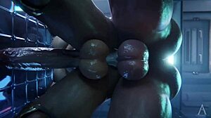 Sexy Futa Pounds Big Ass Tits in Bent Over Doggystyle Compilation