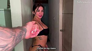 Inviting neighbor Silvana Lee over leads to hard doggystyle pounding her wet milf pussy