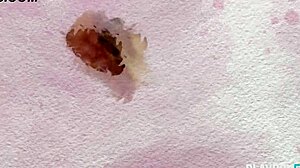 Tight Canadian Blonde Playboy Model Strips in Shower