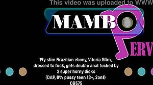 slim 19y brazilian ebony vitoria double anal dap atm 2 bbc monster cocks