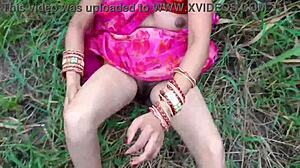 DESI Bhabhi FUCKS Field Lover Boy OUTDOOR