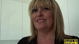 Granny's Rough Spanking Lingerie Domination