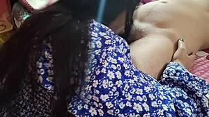 Desi girlfriend rides cock hard in wild cowgirl anal