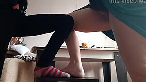 me n this middle aged lady... we just masturbate on chairs together, oops skirt up!