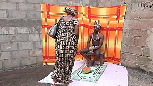 village doctor fingers wet pussy after months traditional love