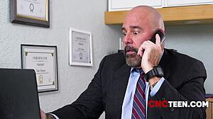 i can't believe the principal caught allie addison mid-freeuse fuck