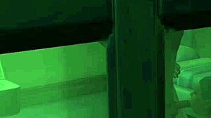 dwarf inmate catches young ebony sucking old inmate's cock voyeur style