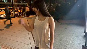 gorgeous jogging wife gets real pickup!! her plump peach ass from start to finish!! part1