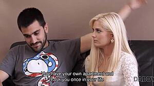 Bald Old Daddy Boldly Fucks Naive's Young Girlfriend Hard