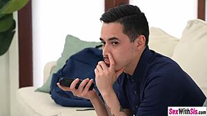 i spank my petite redhead teen pussy so hard before school with two guys!!