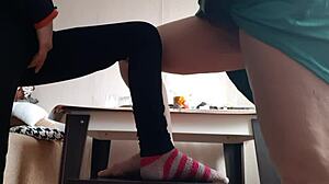 me n this middle aged lady... we just masturbate on chairs together, oops skirt up!