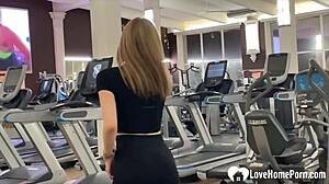 Blonde Shaved Pussy Bent Over Public Bathroom Pound